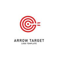 Creative target arrow logo. Minimalist monogram logo design. Isolated white background vector