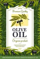 Extra virgin olive oil organic natural product vector