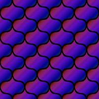 BLACK SEAMLESS VECTOR BACKGROUND IN ART DECO STYLE WITH MULTICOLORED ABSTRACT ELEMENTS