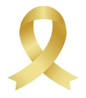 gold ribbon, sticker golden ribbon, gold label vector