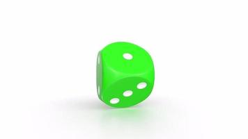 3D Rendering Of Dice Object video