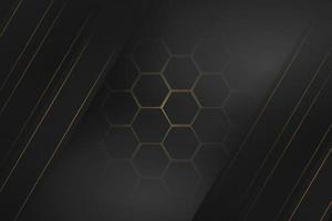 black background with black gold diagonal rectangle vector