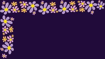 Beautiful Spring Flowers Background Pro Vector