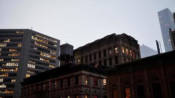 New york business center downtown buildings view photo