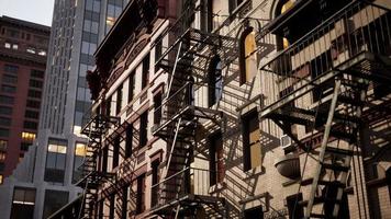 New york business center downtown buildings view photo