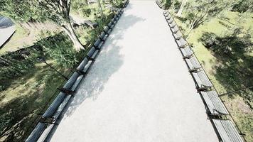 8K Pedestrian paths in the city park photo