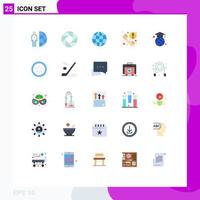 25 Creative Icons Modern Signs and Symbols of news phone photo call web Editable Vector Design Elements