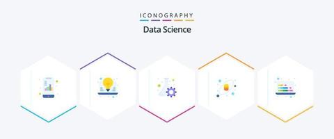 Data Science 25 Flat icon pack including science. data. seo. chemistry. science vector