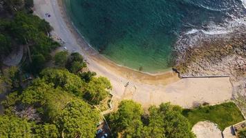 Antenne Meer und Strand natürliche Drohne video