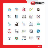25 Flat Color concept for Websites Mobile and Apps microbe bacterium store woman butterfly Editable Vector Design Elements