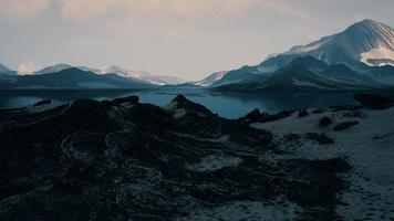 Peaceful calm view of fjords in Norway photo