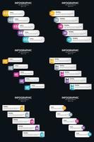 use infografías vectoriales para comunicar de manera efectiva sus conceptos comerciales. vector