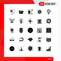 Pictogram Set of 25 Simple Solid Glyphs of money dividends vehicles distribution destination Editable Vector Design Elements