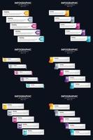 incluye infografías vectoriales profesionales en tu presentación con nuestro paquete. vector