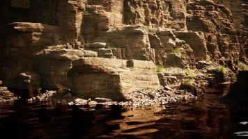 colorado river with gorgeous sandstone walls and canyons photo