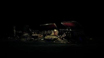Open treasure chest with gold coins photo