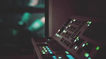 control panel of a vintage research device photo