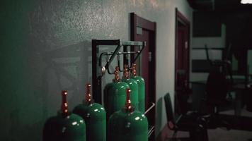 old Oxygen tank in the factory photo