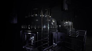 dark and empty electricity laboratory photo