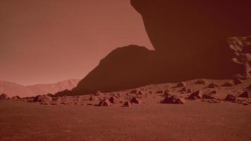 planeta rojo marte como paisaje foto