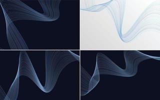 modern wave curve abstract presentation background Pack vector