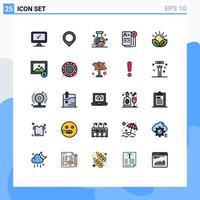 25 Creative Icons Modern Signs and Symbols of job career mark business optimization Editable Vector Design Elements