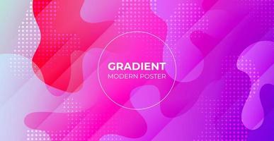 minimal abstract colorful purple pink liquid color gradient, fluid shape geometric with dots background. eps10 vector