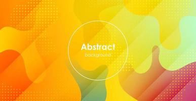 minimal abstract colorful yellow orange liquid color gradient, fluid shape geometric with dots background. eps10 vector