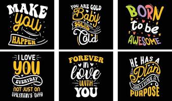 Valentine's day T-shirt Design Bundle. Valentine's day Vector Graphics. Valentine's day Typography t-shirt design