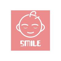 Smile happy icon vector illustration design symbol template