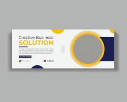 Creative professional Business and Corporate Social media cover design template vector