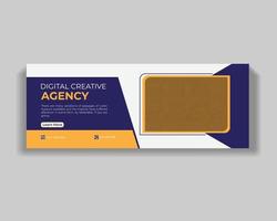 Creative professional Business and Corporate Social media cover design template vector