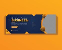 Creative professional Business and Corporate Social media cover design template vector