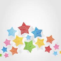 Stars on a grey background. A vector illustration