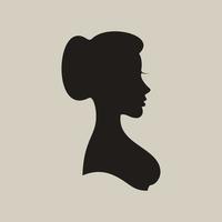 peinados de cabello femenino. una ilustración vectorial vector