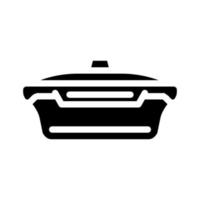 vacuum lunchbox glyph icon vector illustration black