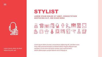 Stylist Accessory Landing Header Vector