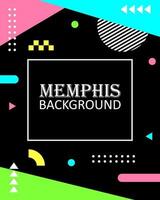 abstract geometry background with Memphis design element. modern wallpaper for presentation. vector