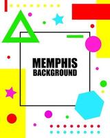 abstract geometry background with Memphis design element. modern wallpaper for presentation. vector