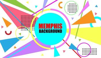 abstract geometry background with Memphis design element. modern wallpaper for presentation. vector