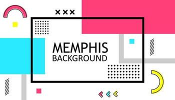 abstract geometry background with Memphis design element. modern wallpaper for presentation. vector