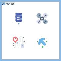 4 Thematic Vector Flat Icons and Editable Symbols of doller check in computing quad copter arrow Editable Vector Design Elements