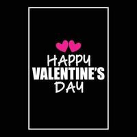 Happy valentines day holidays quotes design vector