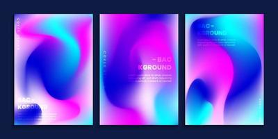 Blurred gradient background with vibrant neon colors vector