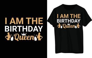 diseño de camiseta de feliz cumpleaños vector