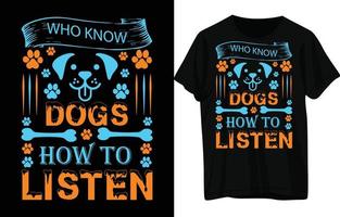 diseño de camiseta de perro vector