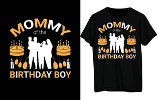 diseño de camiseta de feliz cumpleaños vector