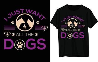 Dog T shirt Design vector