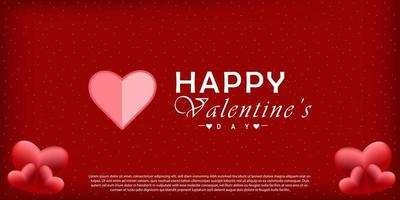 happy valentine day background, vector design suitable for banners.