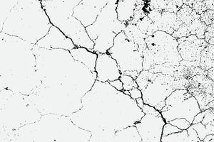 Texture of arid ground cracks and splashes of stains, black and white texture background EPS vector